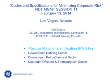 “Codes And Specifications For Minimizing Corporate Risk .