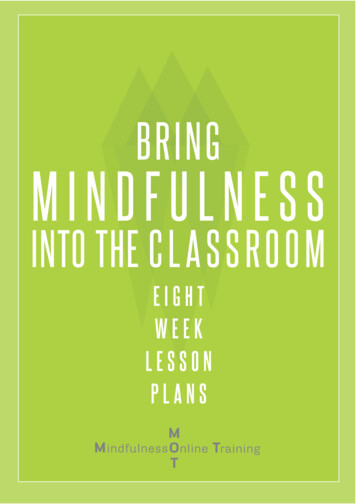 MOT Eight Week Mindfulness Lessons PLans