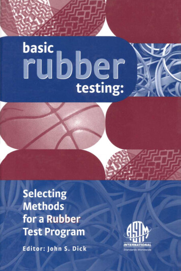 Basic Rubber Testing - ASTM