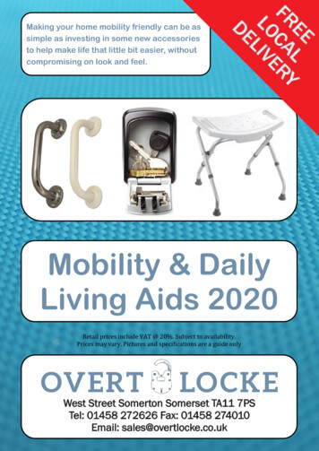 Mobility & Daily Living Aids 2020 - Overtlocke.co.uk