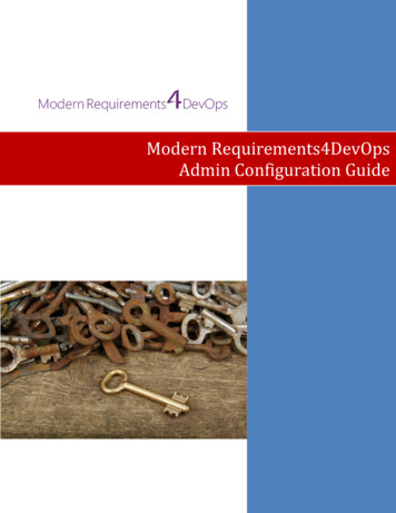 Modern Requirements4DevOps Admin Configuration Guide