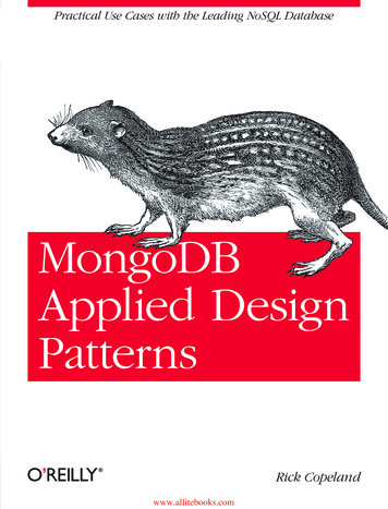 MongoDB Applied Design Patterns - Pepa.holla.cz