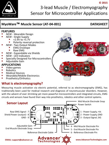  2015 3-lead Muscle / Electromyography Sensor For .