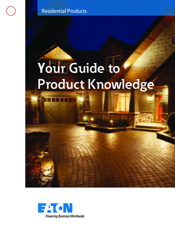 Your Guide To Product Knowledge - Eaton