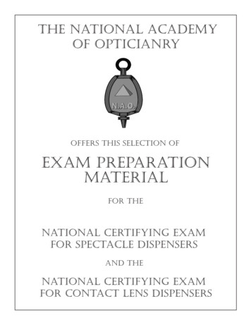 OfferS ThiS SelecTioN Of EXam PreparaTioN . - ABO & NCLE