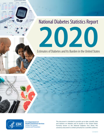 National Diabetes Statistics Report 2020. Estimates Of .