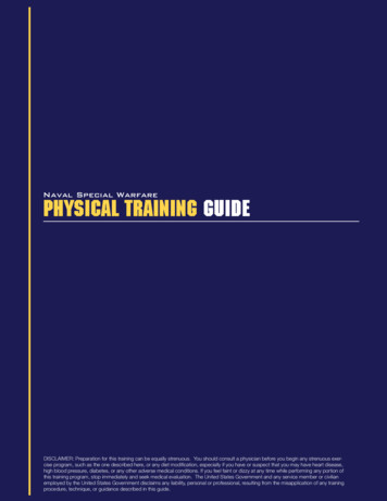 Naval Special Warfare Physical Training Guide - Navy SEALs