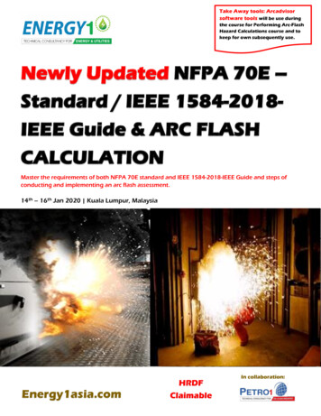 Newly Updated NFPA 70E Standard / IEEE 1584-2018- IEEE .
