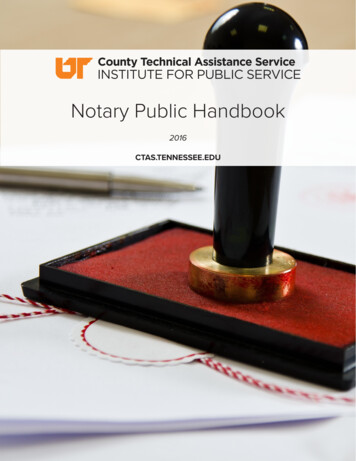 Notary Public Handbook - CTAS
