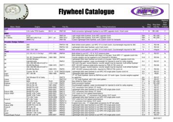 Flywheel Catalogue - NPC Performance