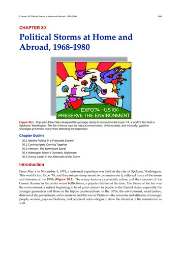 Political Storms At Home And Abroad, 1968-1980 - APUSH