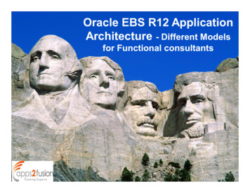 Oracle EBS R12 Application Architecture For Functional .