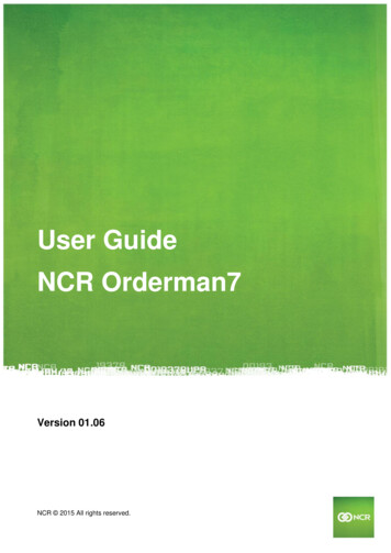 User Guide NCR Orderman7