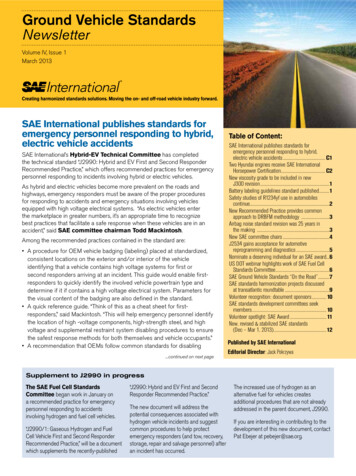 Ground Vehicle Standards Newsletter - SAE International