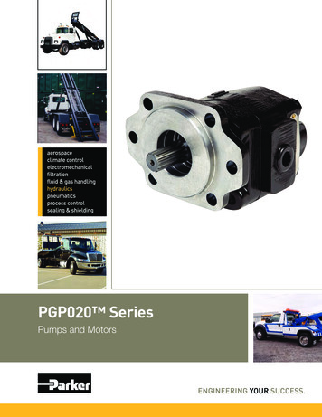 Parker Pump Gear PGP-PGM20 Gear Pump Motor