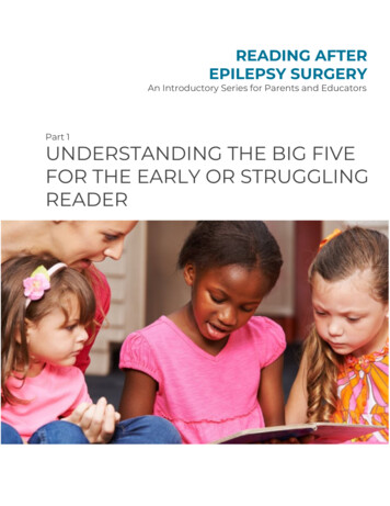 Understanding The Big Five For The Early Or Struggling Reader