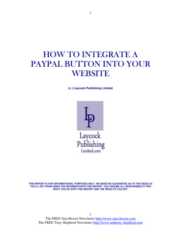 How To Integrate A Paypal Button Into Your Website