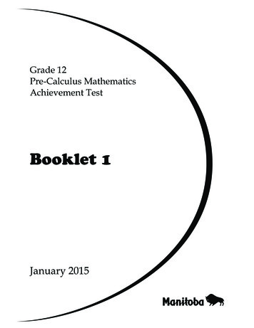 Senior 4 Pre-Calculus Mathematics (40S)