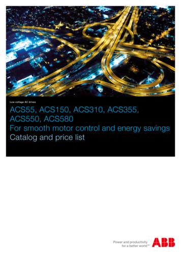 Low Voltage AC Drives ACS55, ACS150, ACS310, ACS355 .