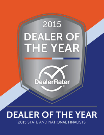 U.S ATOAL ER STATE ITY DEALESIP 2015 - DealerRater
