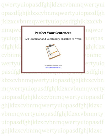 Perfect Your Sentences - English Grammar