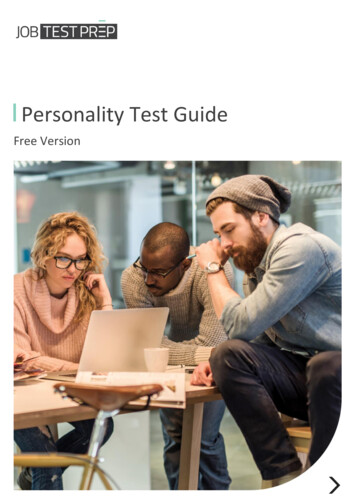 Personality Test Guide