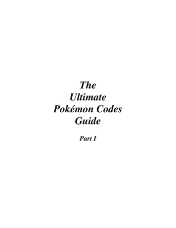 The Ultimate Pokémon Codes Guide