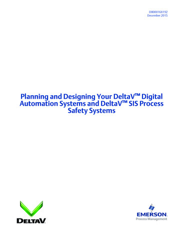 Planning And Designing Your DeltaV Digital Automation .