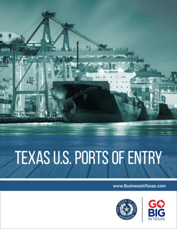 Texas U.S. Ports Of Entry