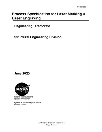 Process Specification For Laser Marking & Laser Engraving