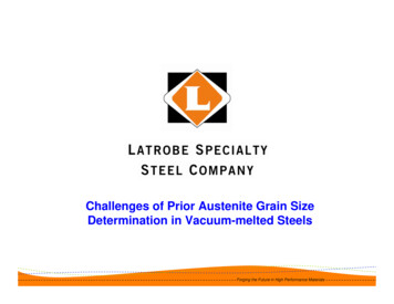 Challenges Of Prior Austenite Grain Size Determination In .