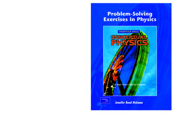Exercises In Physics - Pearson Education
