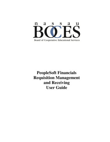PeopleSoft Financials Requisition Management And Receiving .
