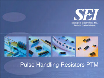 Pulse Handling Resistors PTM - Seielect 