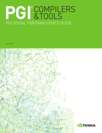 PGI Visual Fortran User's Guide - PGI Compilers And Tools