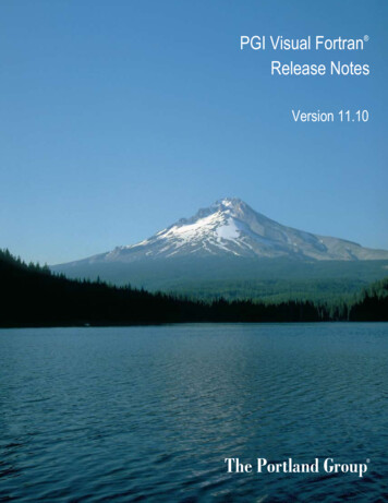 PGI Visual Fortran Release Notes - Docs.nvidia 