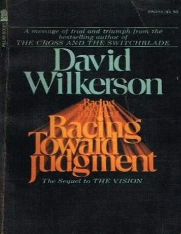 Racing Towards Judgment By David Wilkerson