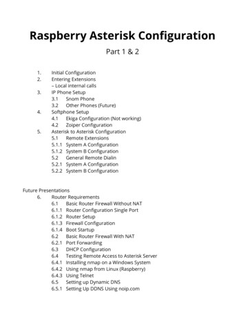 Raspberry Asterisk Configuration