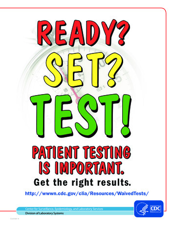READY? SET? TEST! - CDC