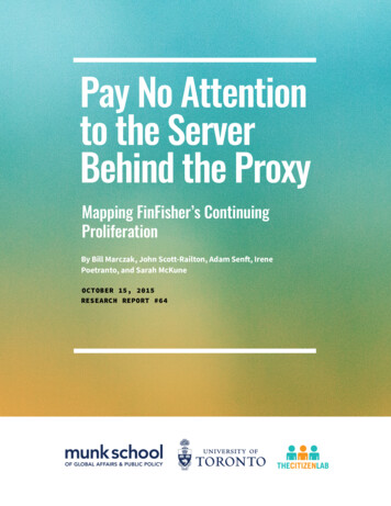 Pay No Attention To The Server Behind The Proxy