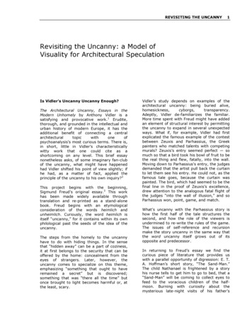 Revisiting The Uncanny: A Model Of Visuality For .