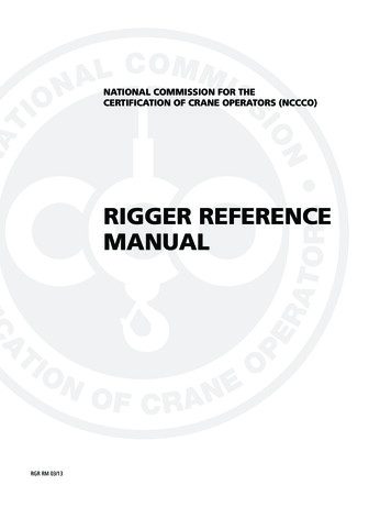RIGGER REFERENCE MANUAL - NCCCO