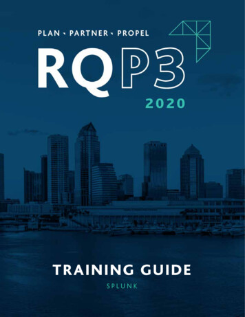 RQP3 Training Guide Splunk