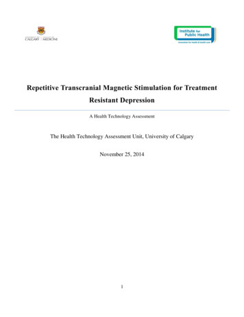 Repetitive Transcranial Magnetic Stimulation For Treatment .