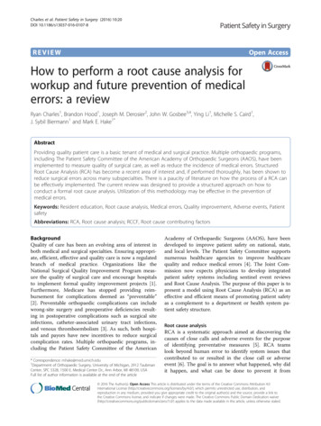 How To Perform A Root Cause Analysis For Workup And Future .