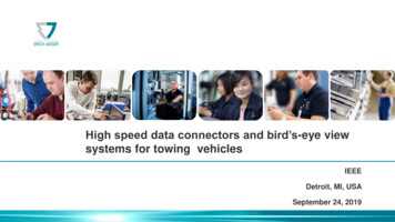 High Speed Data Connectors And Bird’s-eye View Systems For .