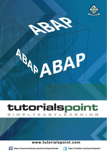 SAP ABAP Tutorial - RxJS, Ggplot2, Python Data Persistence .