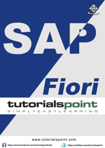 SAP Fiori - Tutorialspoint