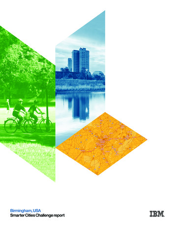 Birmingham, USA Smarter Cities Challenge Report