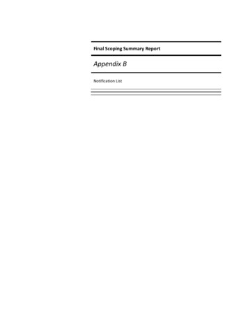 Final Scoping Summary Report - WAPA